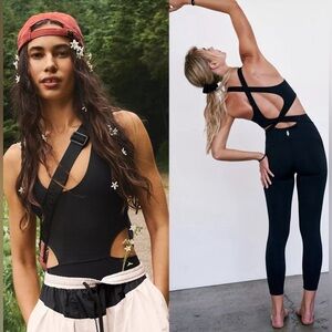 FP Movement by Free People Black Jumpsuit